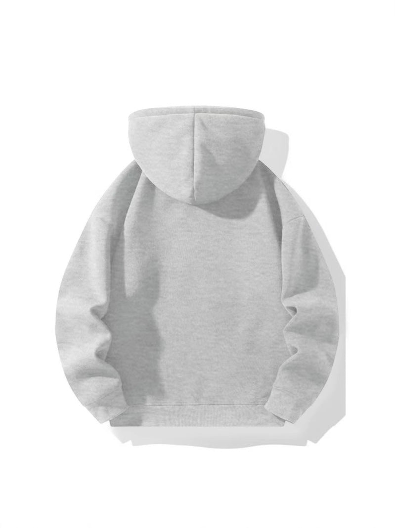 American Casual Zipper Hoodie Loose Sports Sweater Cross-border 2024 Autumn and Winter European and American Street Cross-border Amazon