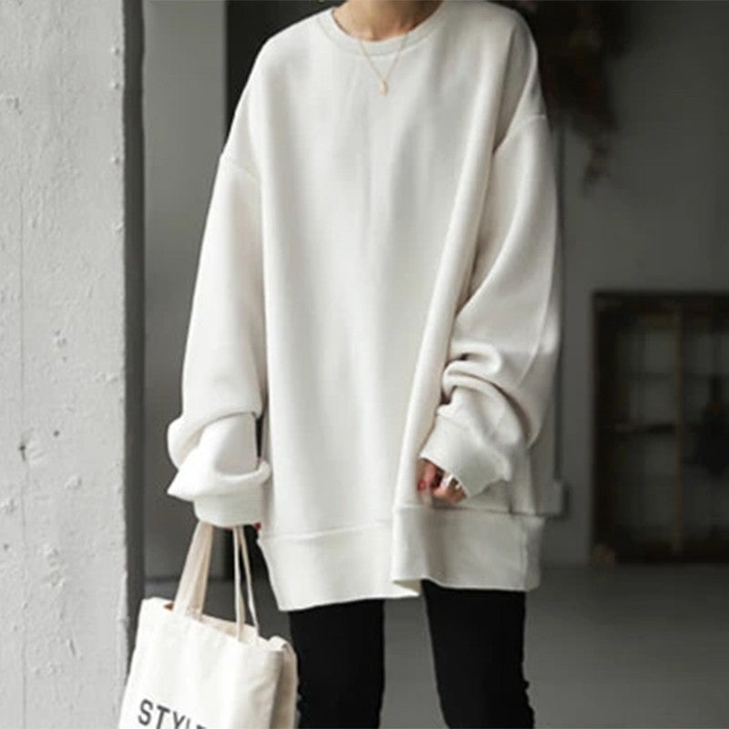 AliExpress new sweater 2022 winter OL temperament Korean women's pullover crew neck Loose Women's sweater
