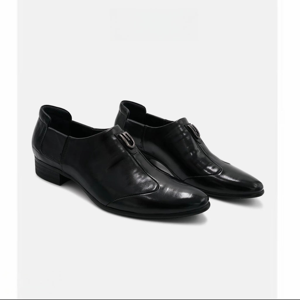 2025 Spring and Autumn New Men's Business Formal Leather Shoes New Height Increasing High-End Leather Shoes Men's British Pointed Toe Shoes