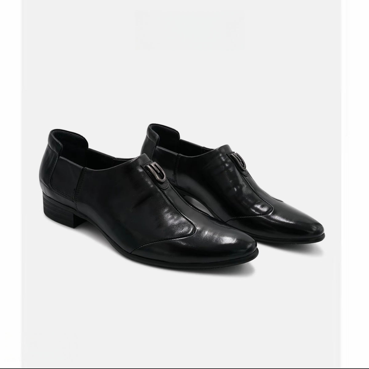 2025 Spring and Autumn New Men's Business Formal Leather Shoes New Height Increasing High-End Leather Shoes Men's British Pointed Toe Shoes