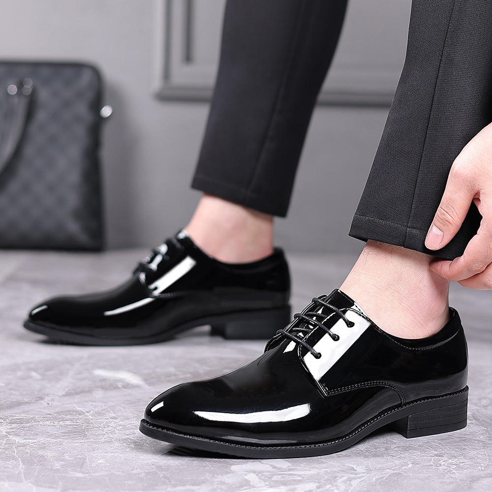 Men's Shoes Business Dress Shoes Men's All-match Fashion British Trendy Groom Shoes Men's Casual Shoes