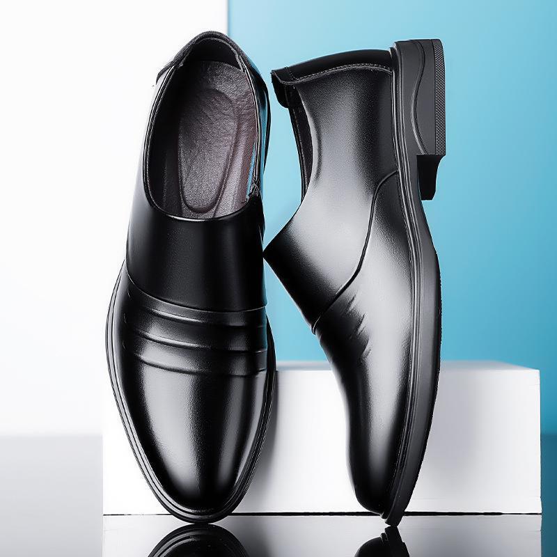 2022 Autumn New Men's Business Formal Leather Shoes Men's Breathable Pointed Toe Slip-On Men's Shoes 906