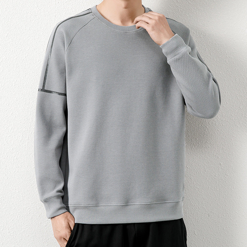 Sweater Men's Spring and Autumn New Simple ins Fashionable Top Men's Loose T-shirt Casual Round Neck Long Sleeve T-shirt