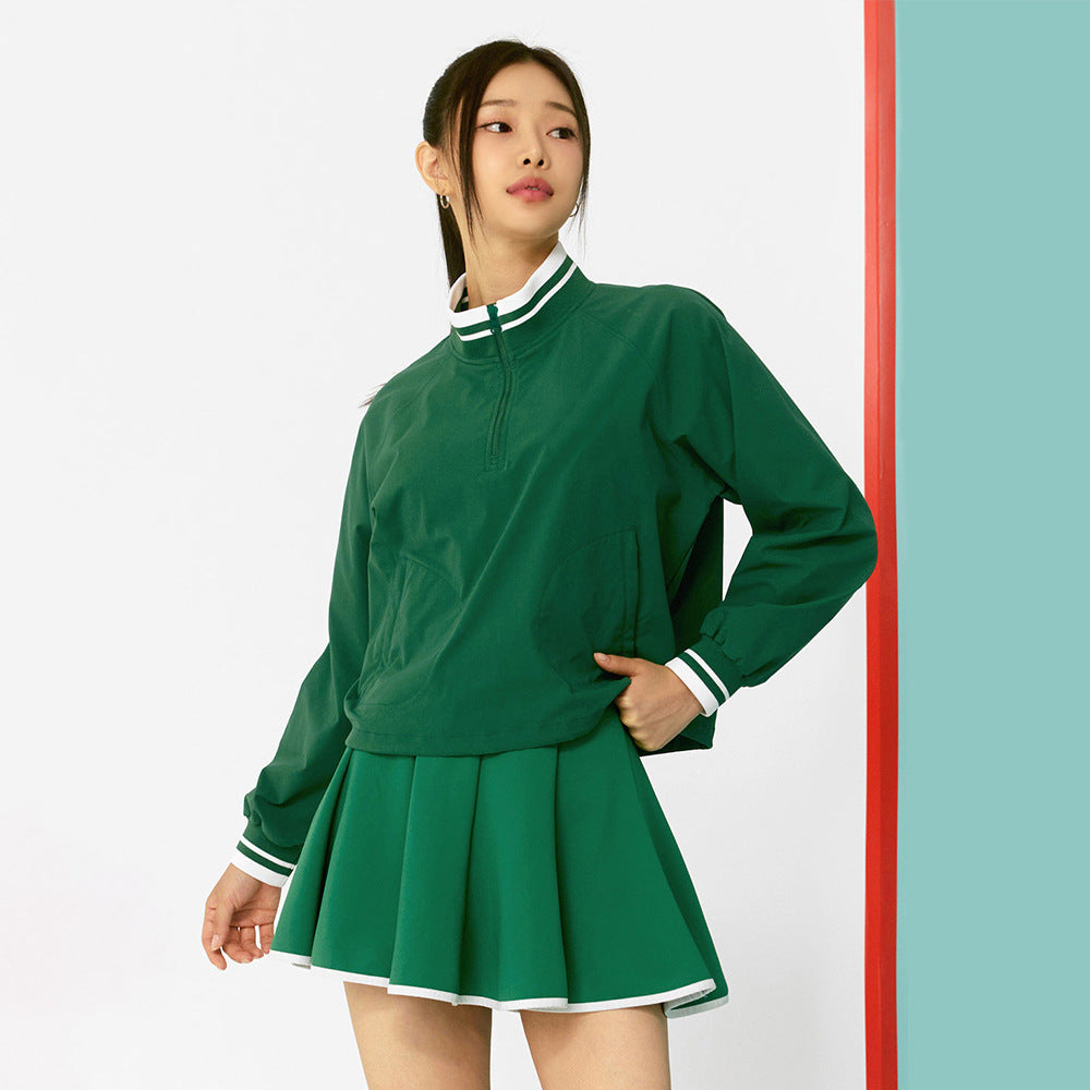 Cross-Border New Tennis Skirt Suit Women's Sportswear Two-Piece Outdoor Running Casual Yoga Suit Ready for Sale