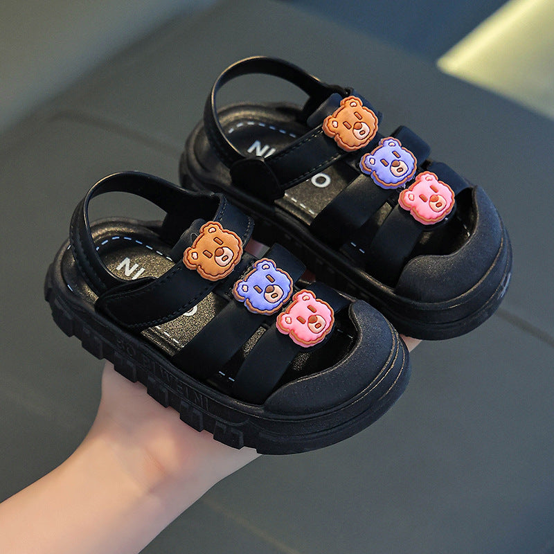 2025 New Children's Sandals Summer Indoor and Outdoor Non-slip Girls' Sandals Soft Sole Boys Zhongda Children's Sandals