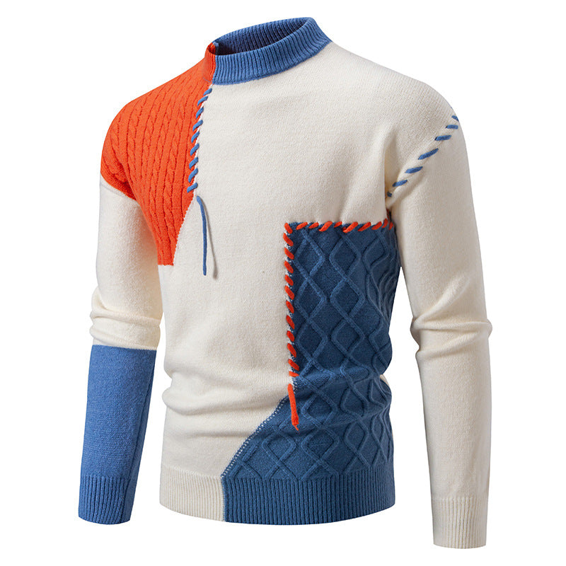 Sweater sweater men Amazon foreign trade cross-border sweater men's sweater personalized plus size inside men's wholesale