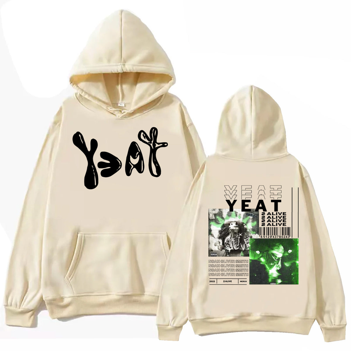Yeat 2093 Hoodie Harajuku Hip Hop Pullover Tops Sweatshirt m