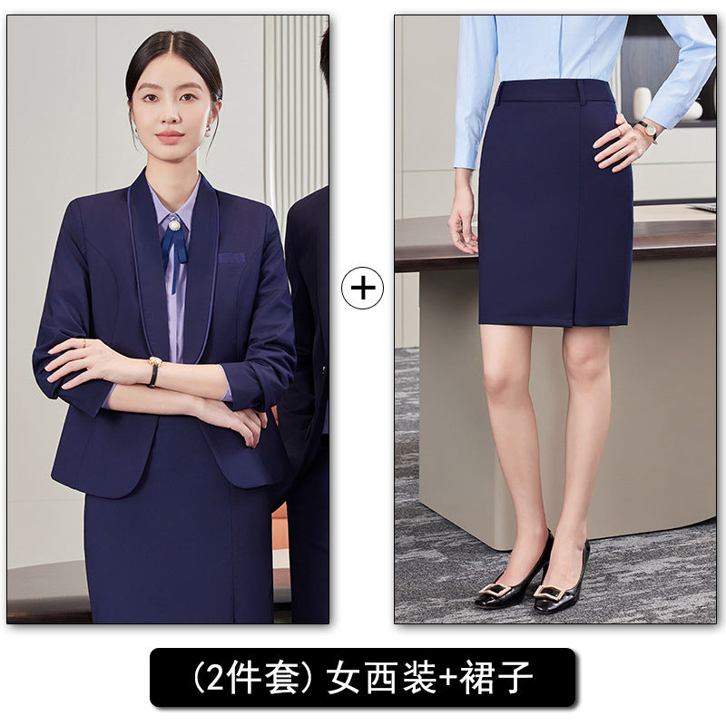 Professional Vest Suit Suit Female Property Jewelry Hotel Ktv Front Desk Receptionist Beautician Work Clothes