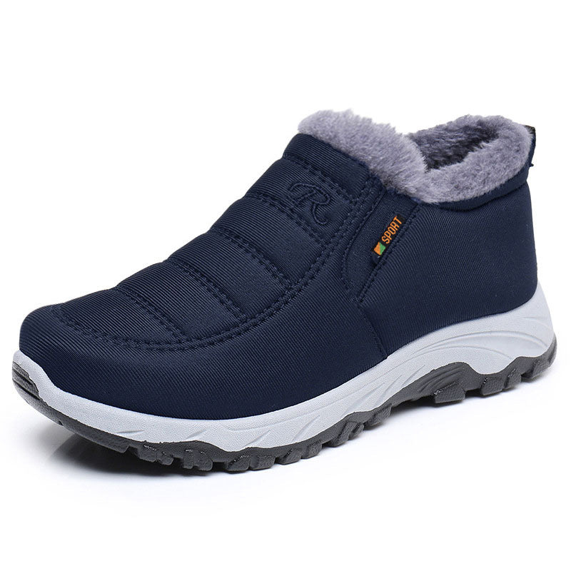 Cross-Border Snow Boots for Men and Women, Fashionable Cotton Boots, 2025 Thickeneded Warm Slip-On Cotton Boots, Comfortable Thick-Soled Boots