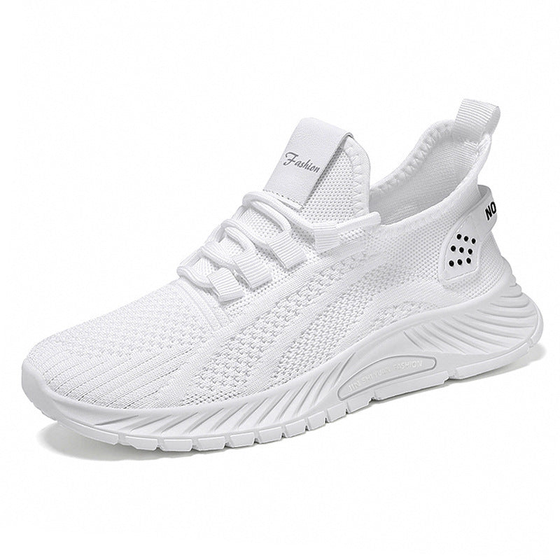 Women's Shoes 2026 Summer New Style Couple's Fashion Sports Casual Shoes Cross-Border Shoes Breathable Fly-Knit Running Shoes