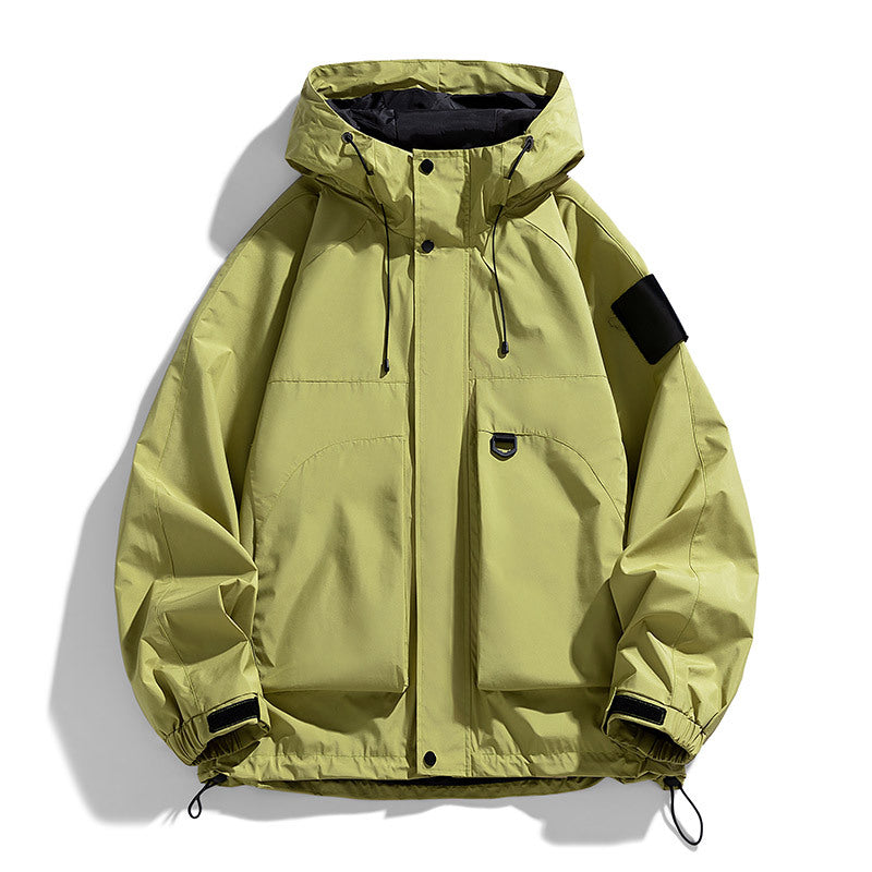 plus size Tooling Vertical Collar Jacket Men's Plus-sized Plus-sized Fat Man Fat Guy Trendy Brand Casual Trendy Brand Outer