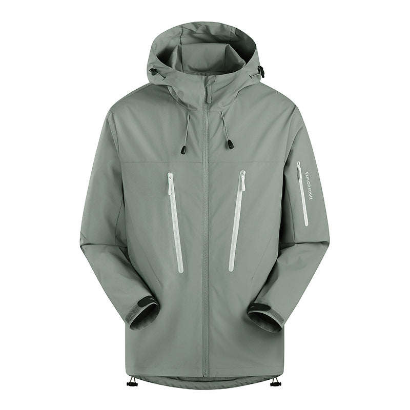 Niaojia Outdoor Jacket, Year of the Dragon Limited Waterproof and Windproof Men's and Women's Trendyy Jacket with Heat-Sealed Rubber