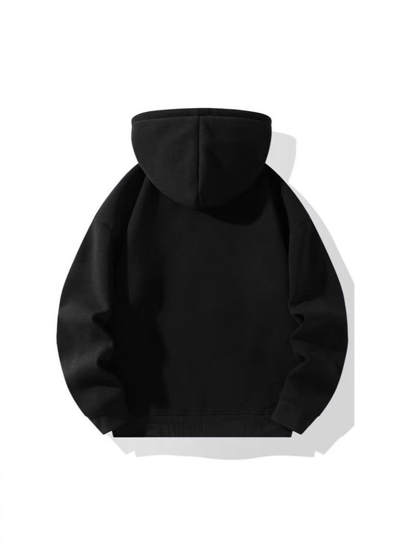 American Casual Zipper Hoodie Loose Sports Sweater Cross-border 2024 Autumn and Winter European and American Street Cross-border Amazon