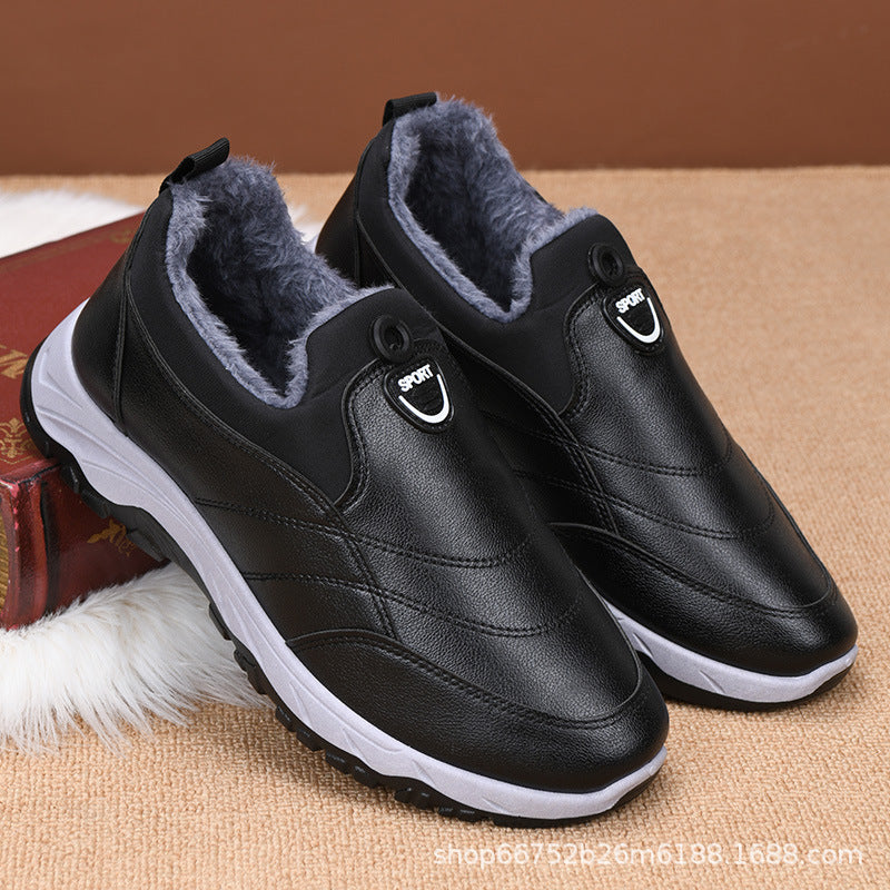 Cotton boots winter new foreign trade cotton shoes a generation of thick plush casual warm snow boots men's factory wholesale