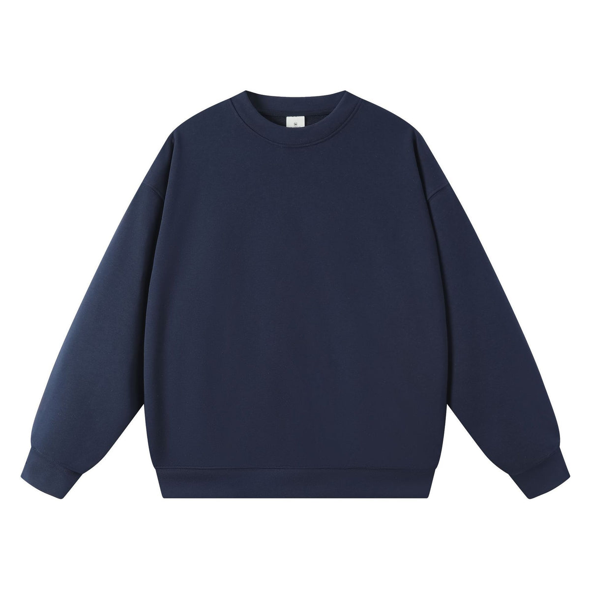 Trendy Brand Heavyweight 400g Terry Crewneck Sweatshirt Couple Pullover Autumn and Winter Thickened Coat Solid Color Loose Unisex Top