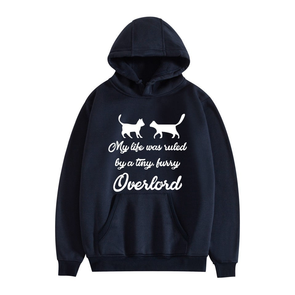 Cross-border overlord peripheral hoodie cartoon cartoon print autumn and winter men's and women's hooded sweater