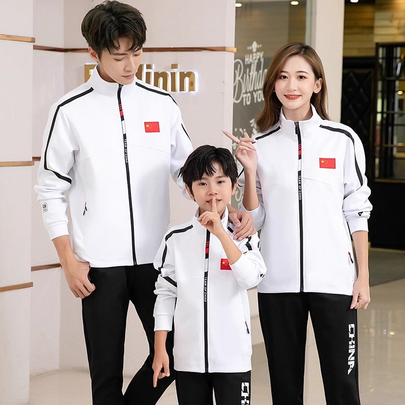 Chinese Team Sportswear Suit Spring & Fall Male and Female Coach National Award-Winning Clothing Sports Student Martial Arts Training Clothing National Clothing