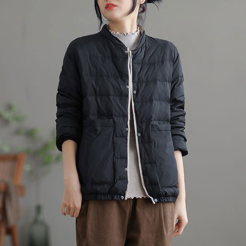 Thickened Warm down Cotton Jacket for Women 2026 Autumn and Winter Solid Color Versatile Casual Cotton Coat Casual Fashion