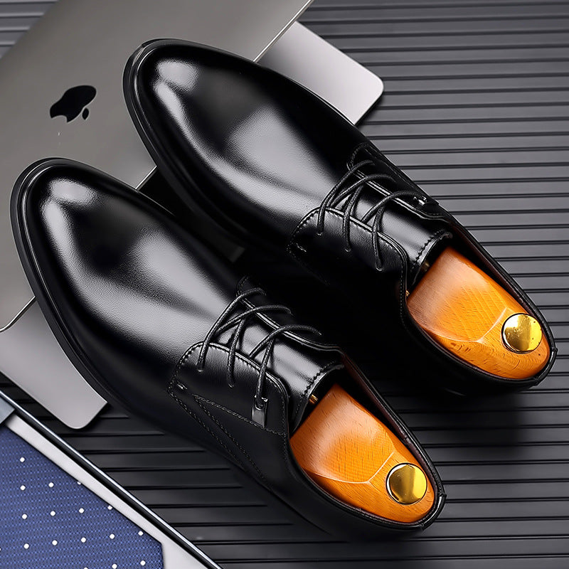 Original Export Large Size Men's Leather Shoes 2026 New Model Men's Business Formal Shoes Extra Large Size 50 Groom Wedding Shoes