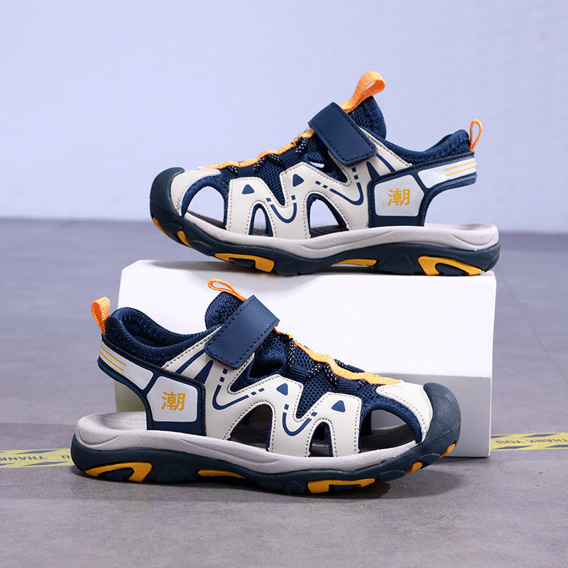 Boys Sandals Summer 2025 New Summer Boys Shoes Sports Soft Sole Children's Beach Shoes