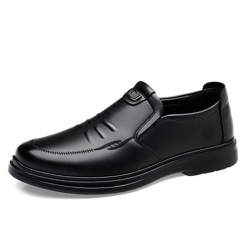 Men's Leather Shoes Trendy 2026 New Versatile Casual Shoes for Middle-Aged and Elderly Men, Dad Shoes, Business Formal Shoes