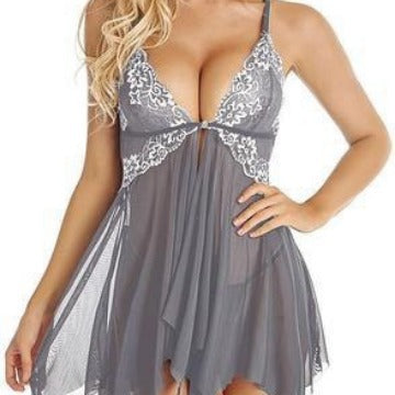 Foreign trade supply new European and American explosions lace mesh sexy pajamas sexy underwear suspenders skirt factory direct sales