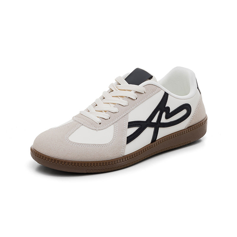 Breathable Soft-Soled White Sneakers for Men and Women, Retro Flats-Soled Forrest Gump Training Shoes, Versatile Casual Sports Shoes F8863