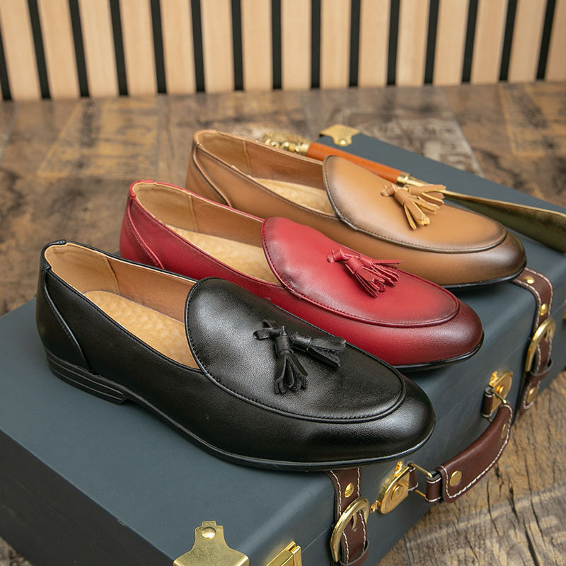 Men's Shoes Cross-border 47 plus size New Loafers Fashion Men's Footwear Casual Leather Shoes Trendy Stylist Lazy Shoes