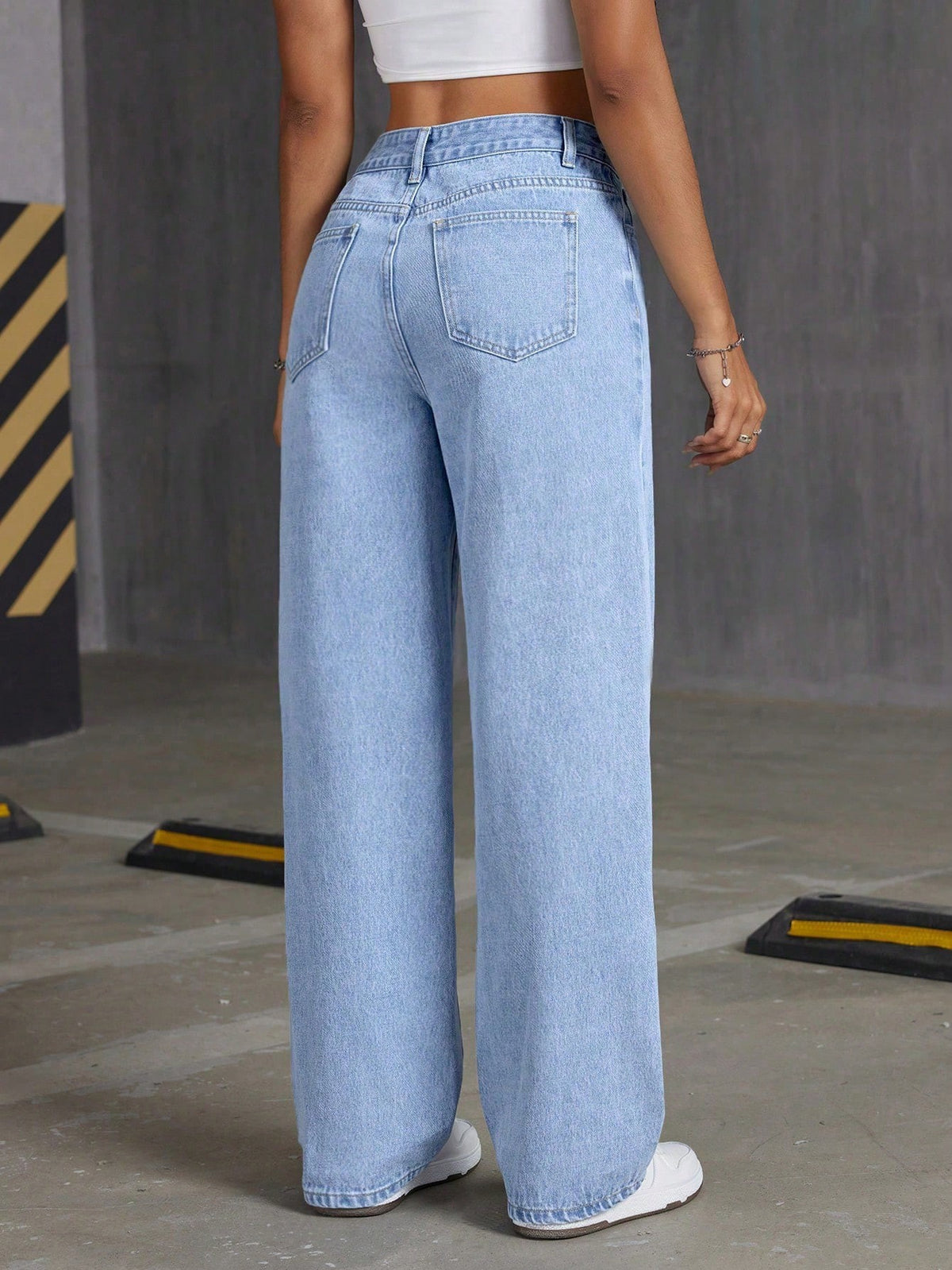 Womanjeans Cross-Border Y2K Rhinestone Butterfly Jeans Spring and Autumn Straight Slim Long Pants for Women with Rhinestone Decoration