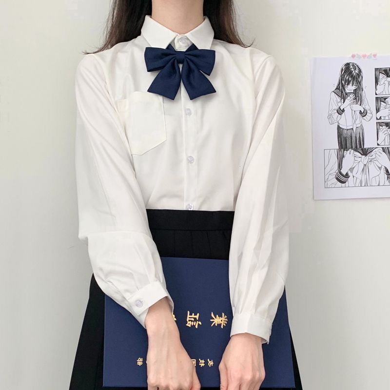 Sweater College Japanese Style JK Uniform Autumn and Winter New School Style All-match Pullover Knitted Long-sleeved Stacked Top for Women