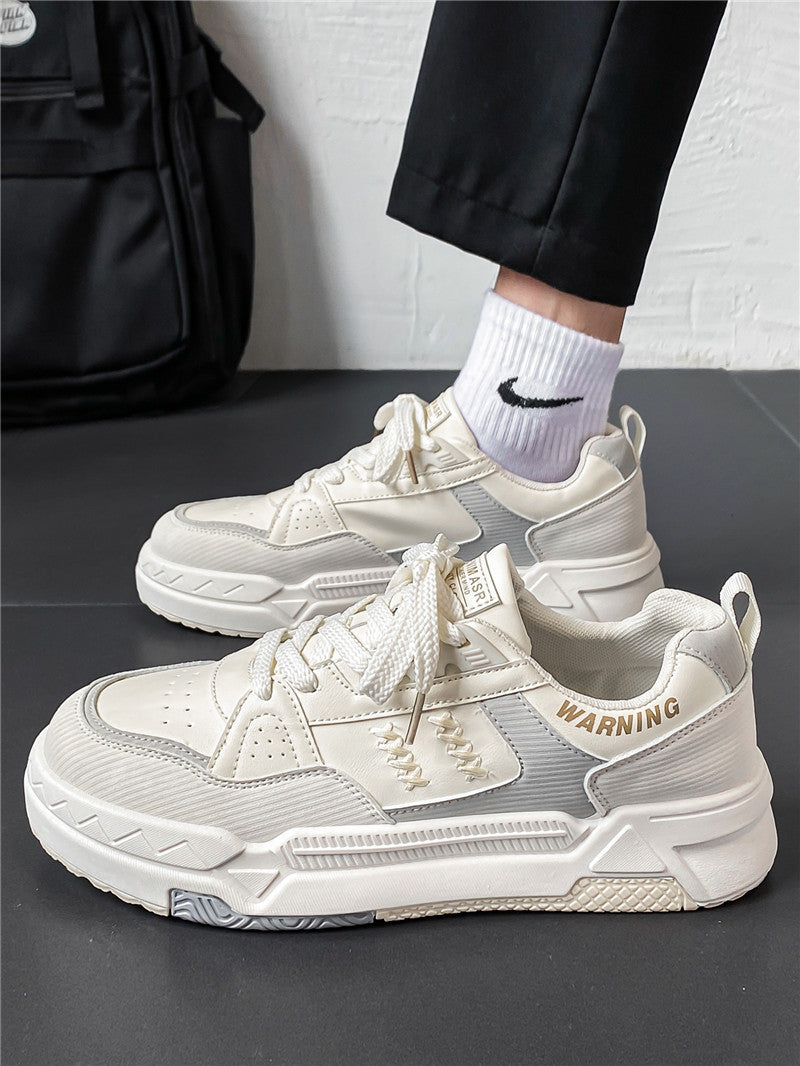 Men's Shoes Autumn Casual Design Niche Sneakers Youth Sports Thick-Soled Heightening Canvas Trendy Shoes