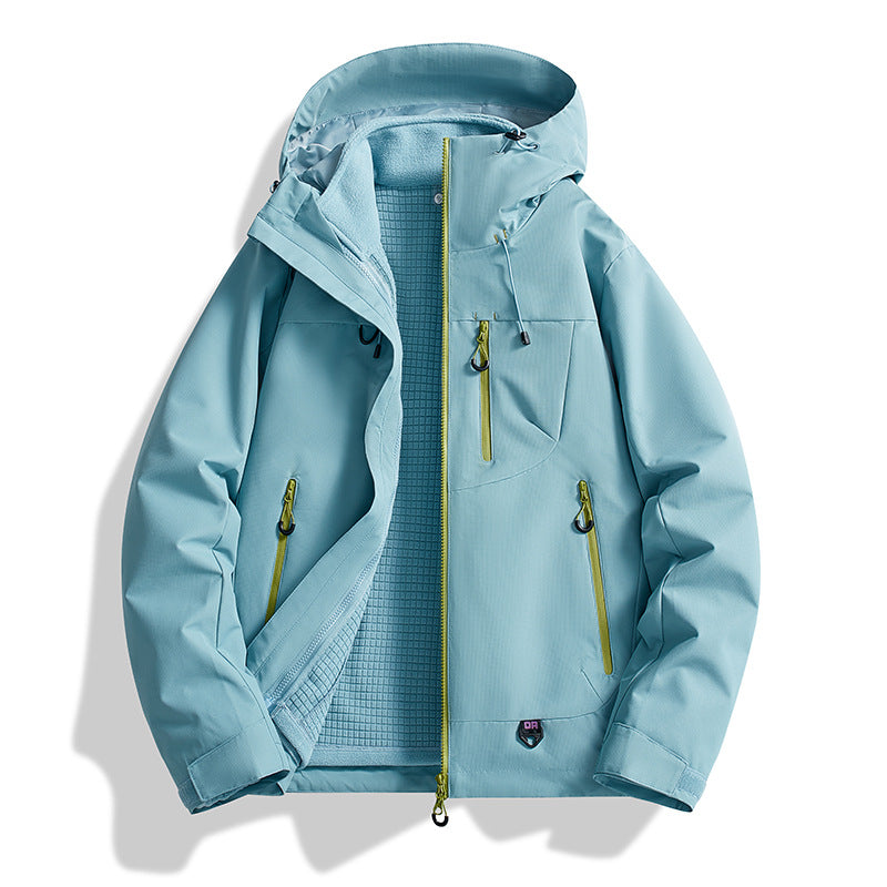 2025 New Style Jacket for Men and Women, Outdoor Three-In-One Windproof and Waterproof Detachable Two-Piece Jacket in Stock