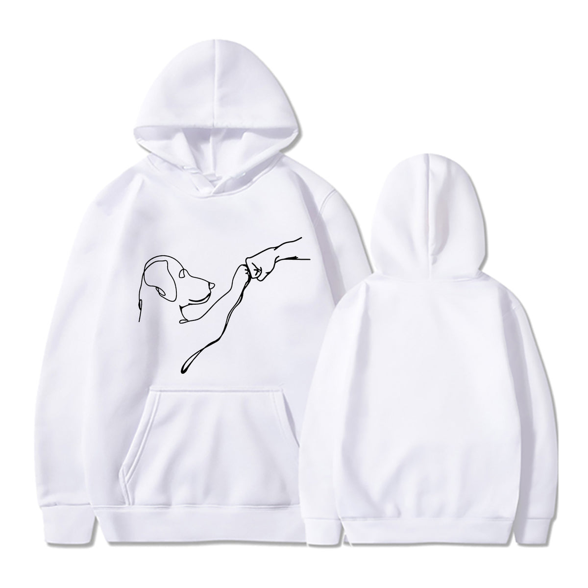 2024 Men's and Women's New Women's Printed Long Sleeve Hoodie Sweatshirt