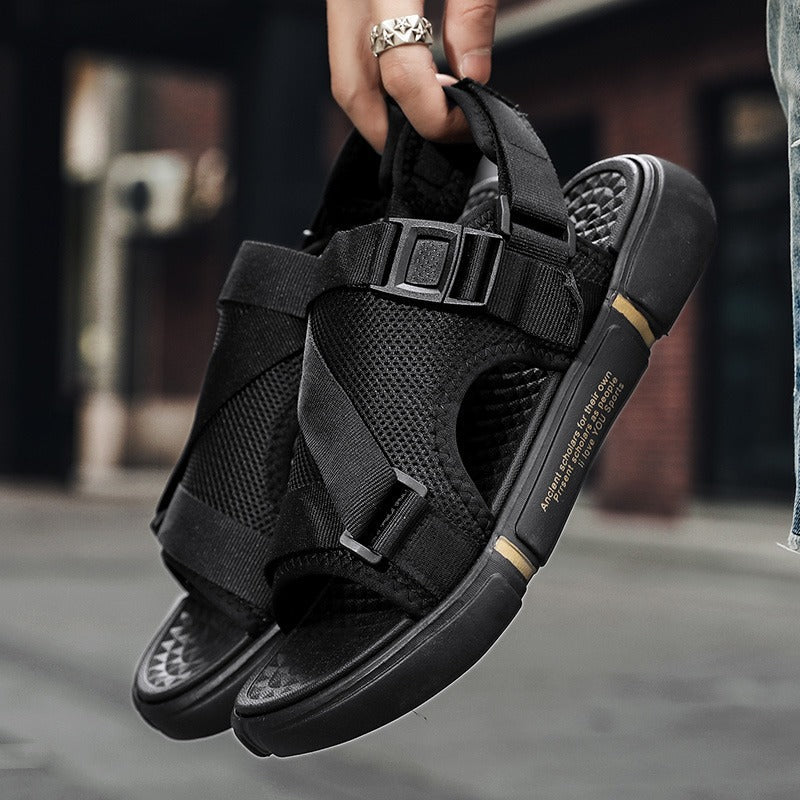 Sandals Men's Trendy 2025 New Summer Student Sports Beach Shoes for Outer Wear Dual-Purpose Trendy Driving Men's Sandals and Slippers