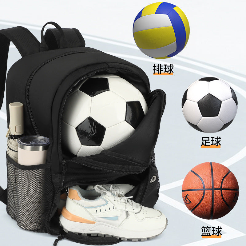 Spot New Shoulder Football Pattern Football Bag with Ball Holder Waterproof Sports Equipment Bag Suitable for Basketball Volleyball Bag