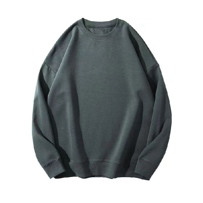 190g sweater women's autumn and winter round neck pullover women's sweater thickened thin velvet solid color plus size loose class clothes sweater women