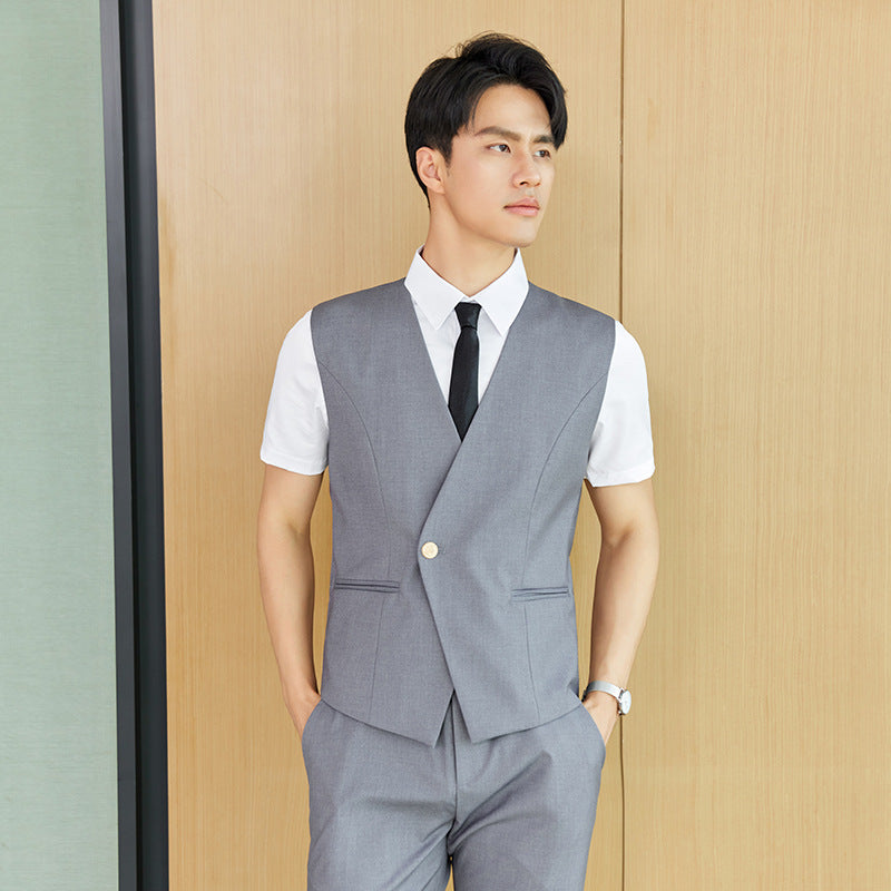Stewardess uniform professional shirt Women's Spring temperament suit high-end hotel front desk reception work clothes beauty salon work clothes