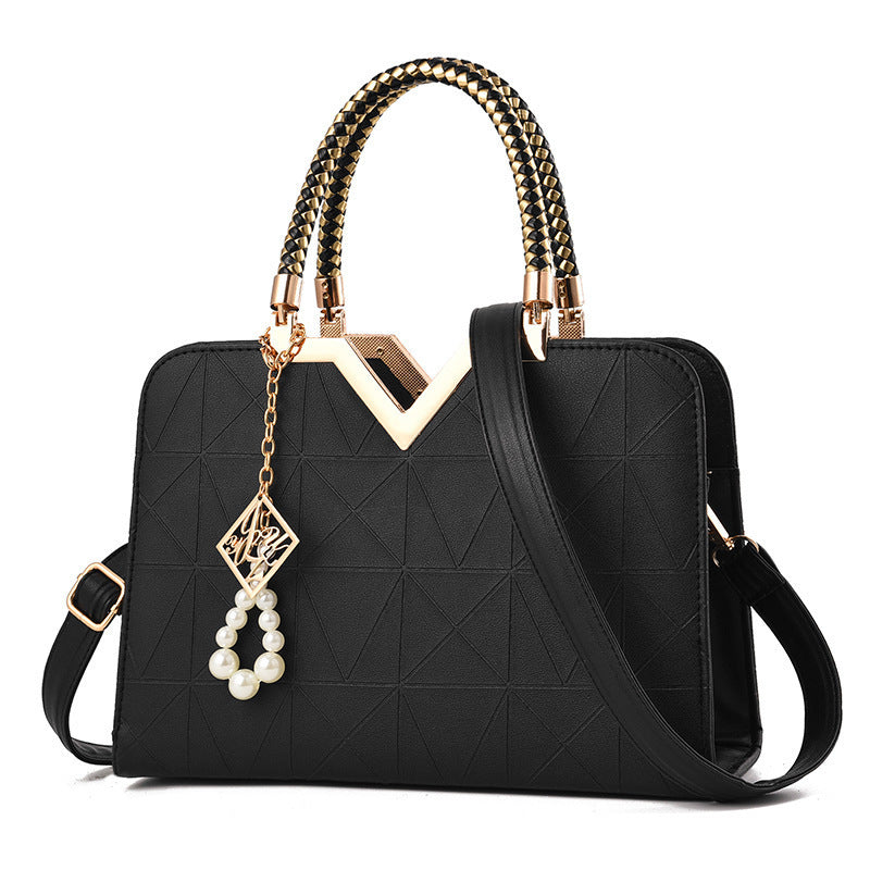 Cross-border ladies handbag trendy fashion shoulder bag simple messenger bag large capacity square bag wholesale bride bag