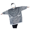 Lazy Tv Blanket Warm Pajamas Couple Home Wear Double Pocket Outer Flip Comfortable Warm Flannel Hooded Set