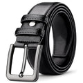 Men's Retro Belt Alloy Buckle Belt Men's Trouser Belt Imitation Leather Leather Business Casual Middle-Aged Jeans Belt