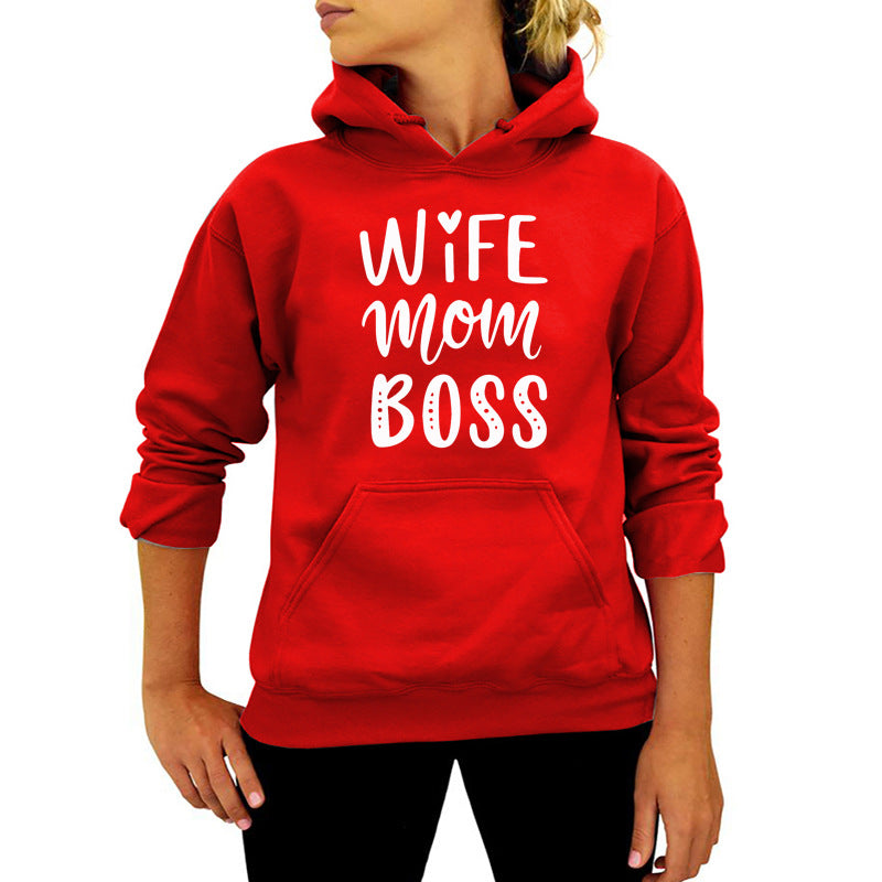 Amazon AliExpress ebay cross-border wife mom printed hooded vests autumn and winter European and American women's