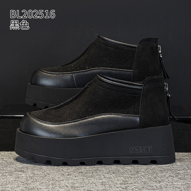 Thick-Soled Loafers 2026 Summer New Trendy Breathable Comfortable Versatile Casual Shoes for Women