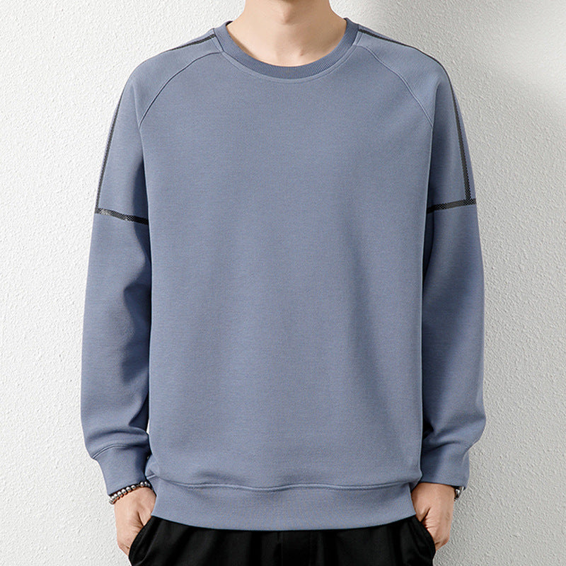 Sweater Men's Spring and Autumn New Simple ins Fashionable Top Men's Loose T-shirt Casual Round Neck Long Sleeve T-shirt