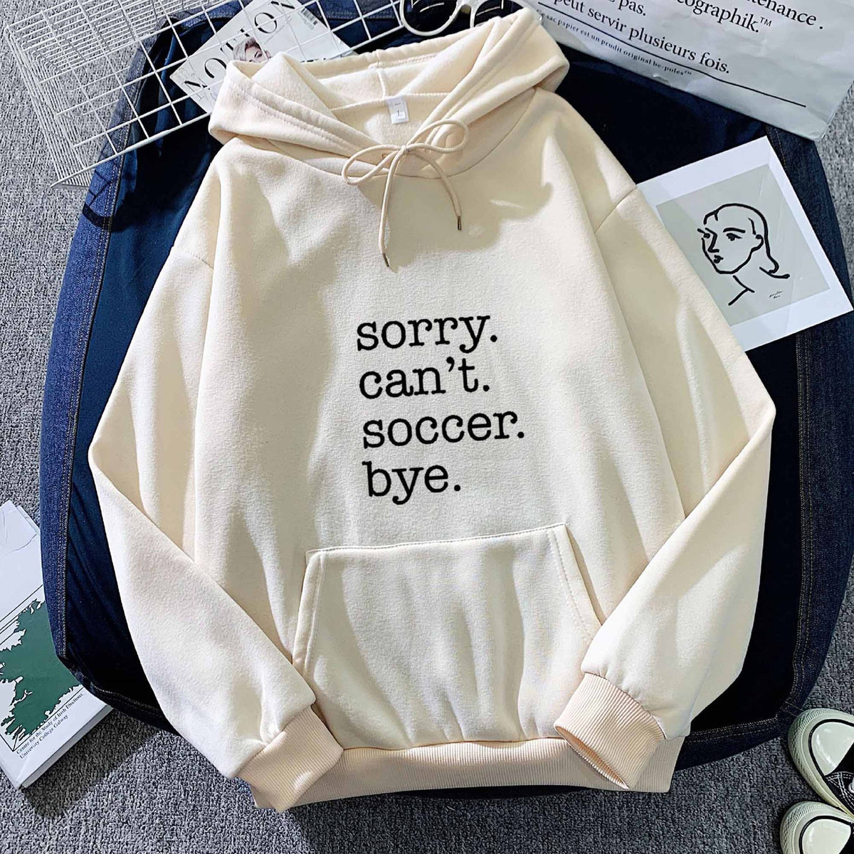 New Cross-Border Autumn and Winter Letter Printed Hoodies and Sweatshirts for Men and Women, Korean Style Trendyy Versatile Tops Amazon