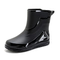 Rain Boots men's closed new waterproof shoes outdoor water boots kitchen non-slip work rubber shoes plus velvet cotton warm rain boots