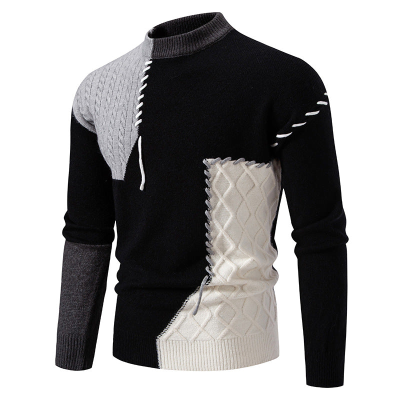 Sweater sweater men Amazon foreign trade cross-border sweater men's sweater personalized plus size inside men's wholesale