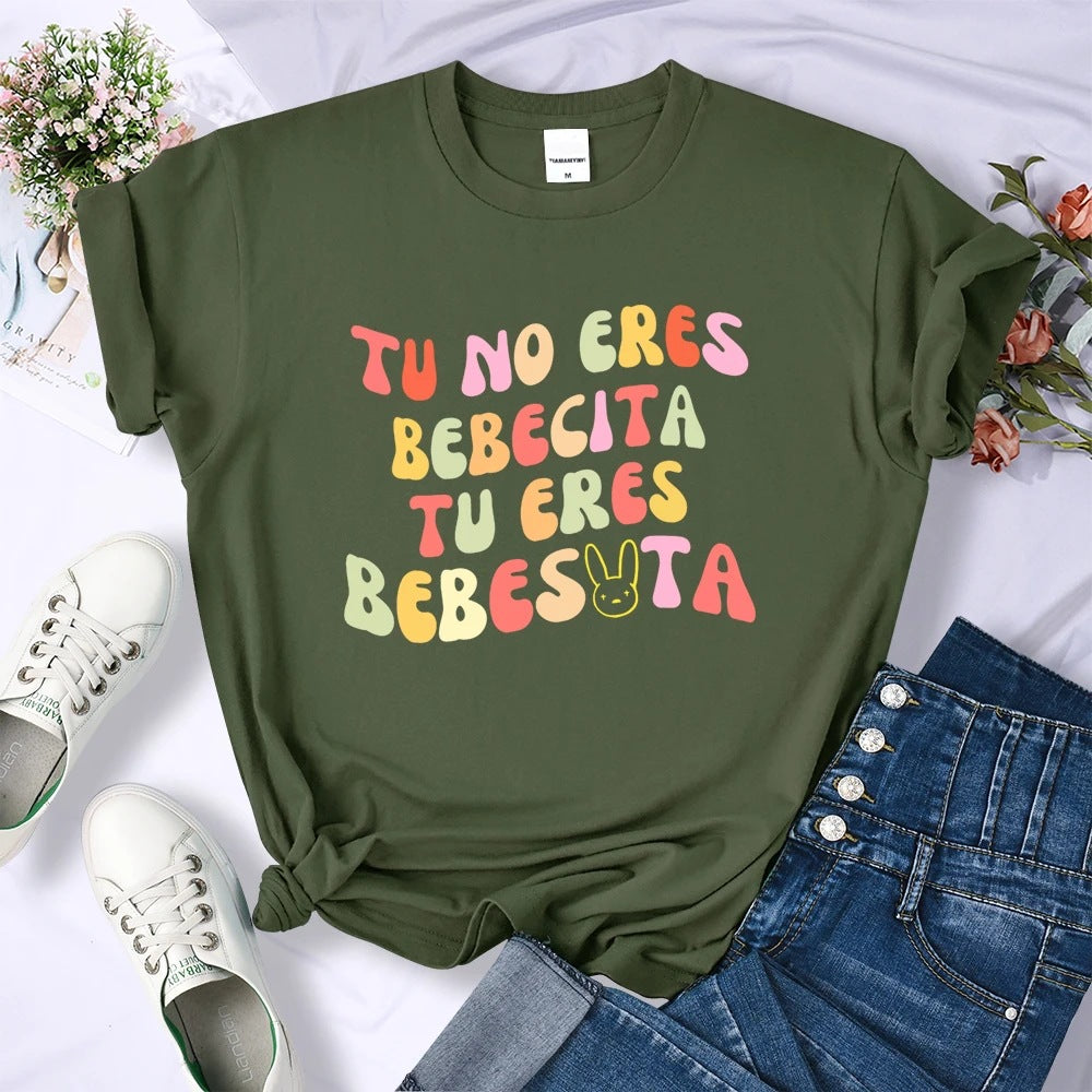 Colorful LeTTer Ladies T ShirT Plaid Loose T ShirT STreeTwear Hip Hop Tops Women