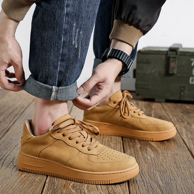 Couple's National Trend Retro Fashion Low-Top Sneakers 2026 Spring New Air Force Outdoor Work Shoes for Men