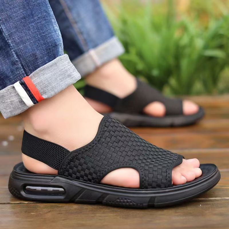 Sandals Men's 2024 Summer Leisure Sports Beach Outdoor Wear Summer Breathable Outdoor Personalized Sandals and Slippers Trendy Non-slip