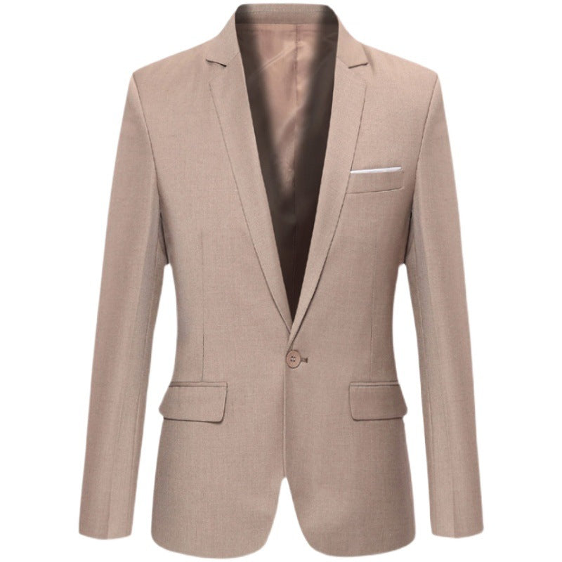 Foreign Trade Men's Suit One-Piece Top Casual Business Dress Professional Wear Men's Slim-Fit Small Suit Single Western Jacket Men's